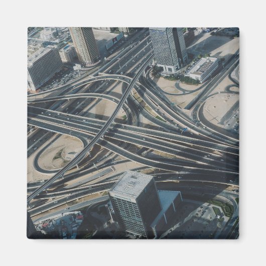 Burj Khalifaの道の眺め、ドバイ マグネット (正面)