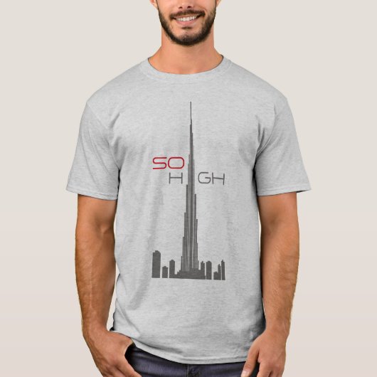 Burj Khalifaドバイタワー Tシャツ (正面)