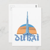 Burj Khalifaドバイ ポストカード (正面/裏面)