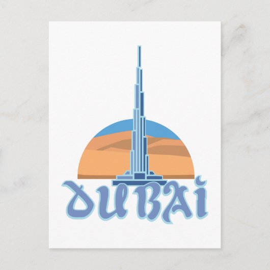 Burj Khalifaドバイ ポストカード (正面)
