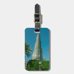 Burj Khalifa、ドバイおよびヤシの木 ラゲッジタグ