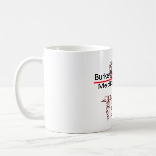 Burkeおよびノウサギの医薬品のマグ コーヒーマグカップ (左)