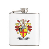 Burkeの紋章付き外衣 フラスク (正面)