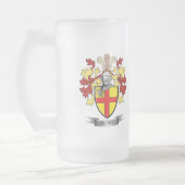 Burkeの紋章付き外衣 フロストグラスビールジョッキ (左)