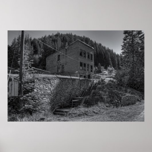 BURKE IDAHO – マイニング幽霊タウン ポスター (正面)