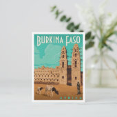 Burkina Faso Africa Vintage Travel  ポストカード (スタンド正面)