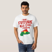 Burkina Faso le futur est motivation Tシャツ (正面フル)
