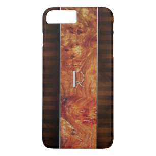 BurlウッドルックiPhone 7プラスモノグラムのケース iPhone 8 Plus/7 Plusケース