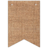 BurlapとSunflowers 結婚'Bunting バンティングフラッグ (第1の旗)