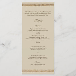 Burlapのメニュー結婚のオークツリー メニュー