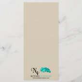 Burlapのメニュー結婚のオークツリー メニュー (裏面)