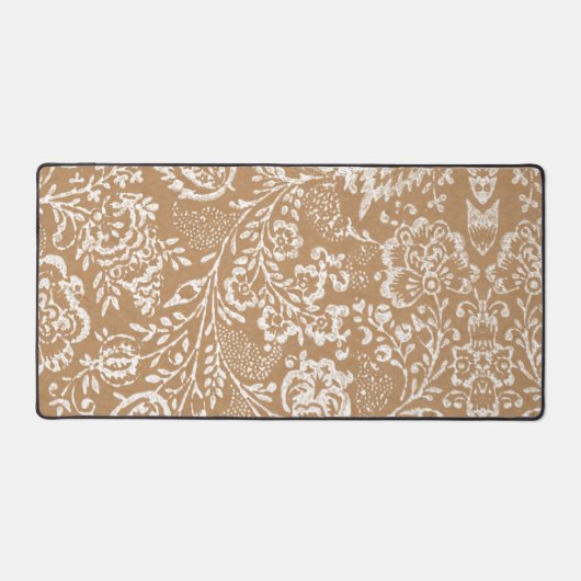 Burlapの素朴Kraft Lace写真の画像 デスクマット (正面)