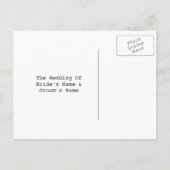 Burlapインスパイア油ランタン日付ポストカードを保存 案内ポストカード (裏面)