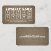 Burlapエフェクト – ロイヤリティカード (正面/裏面)