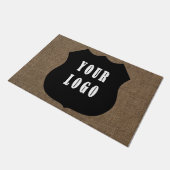 Burlapカスタムロゴ事業会社企業の ドアマット (アングル)