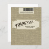 Burlapキャンディバーラッパの好意 (正面/裏面)