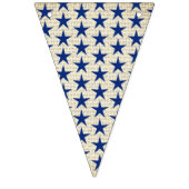 Burlapスターと愛国心のストライプ バンティングフラッグ (第2の旗)