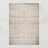 Burlapストリ素朴ングライトの結婚詳細カード エンクロージャーカード (裏面)