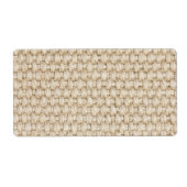 Burlapテクスチャ ラベル (正面)