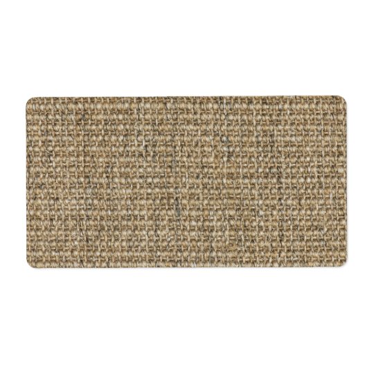 Burlapテクスチャ ラベル (正面)