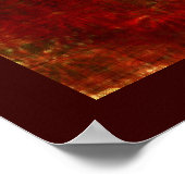 Burlapハートプリント(12x12) ポスター (角)