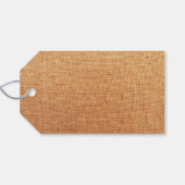 Burlapバックグラウンド ギフトタグ (裏面横)
