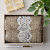 Burlapパターン家具のデカップレース 薄葉紙 (ギフト)