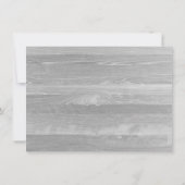 Burlapフローラデイジーブライダルシャワー招待状 招待状 (裏面)