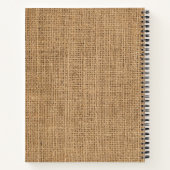 Burlapロゴ素朴エステート実在エージェント不動産仲介業者 ノートブック (裏面)