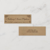 Burlap卒業名カードの挿入 コーリングカード (正面/裏面)