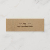 Burlap卒業名カードの挿入 コーリングカード (裏面)