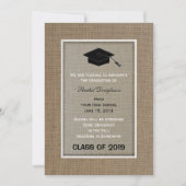 Burlap卒業発表 案内状 (正面)