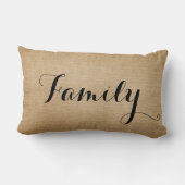 Burlap感謝家族素朴 ランバークッション (裏面)