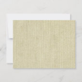 Burlap水彩ひまわりウェディングRSVP 出欠カード (裏面)