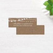 Burlap素朴ブライダルシャワーレジストリ挿入カード (デスク)