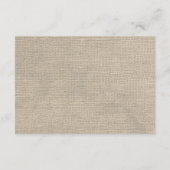 Burlap 素朴 Wishing Wellカード エンクロージャーカード (裏面)