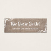 Burlap & 華美Corners、Script、Drinkチケット (正面)