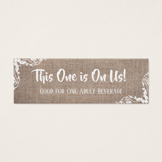 Burlap & 華美Corners、Script、Drinkチケット (正面)