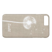 Burlap Dandelion iPhone モノグラムの 7プラスケース Case-Mate iPhoneケース (裏面(横))