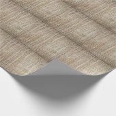 Burlap Hessianバックグラウンドテクスチャ ラッピングペーパー (角)