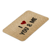 Burlap Iハート マグネット (左側)