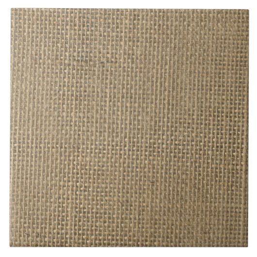 Burlap in Natural Beige タイル (正面)