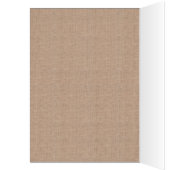 Burlap & Laceプリント結婚のテーブルナンバーカード (内側 (左))