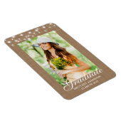 Burlap Lights写真卒業発表 マグネット (右側)