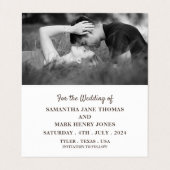 Burlap Mason Jar、写真は日付カードを保存 名刺 (内部フラット)