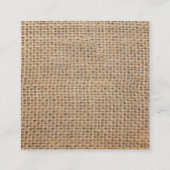 Burlap & Redの結婚ウェルカムカード エンクロージャーカード (裏面)