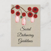 Burlap Redフローラメイスンジャー安全対策 エンクロージャーカード (正面)