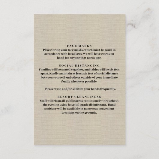 Burlap Redフローラメイスンジャー安全対策 エンクロージャーカード (裏面)