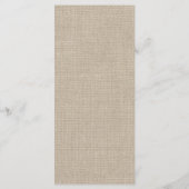 Burlap Snowflakeメニュー メニュー (裏面)