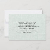 Burlap Texture Thank You's Photo 結婚 Card サンキューカード (裏面)